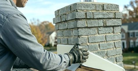 Step flashing laid along new courses